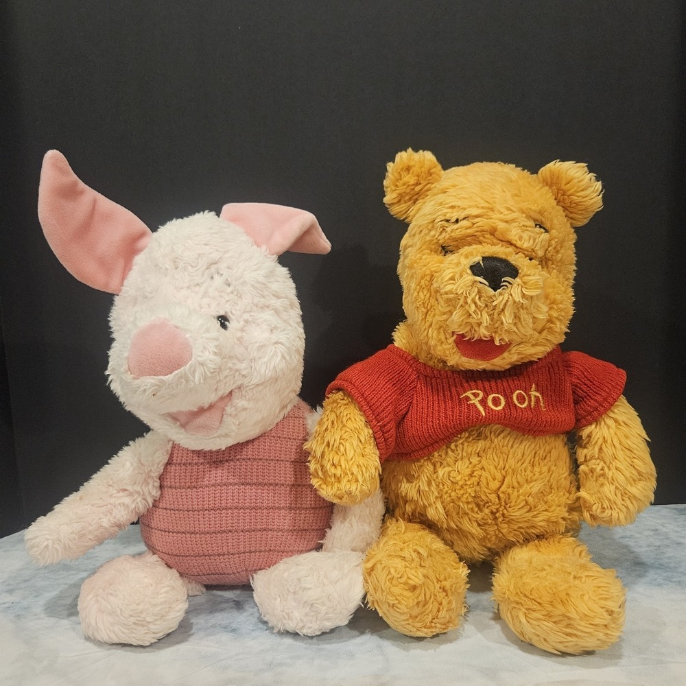 Disney Winnie The Pooh Piglet Plush Bundle‎ Classic Pooh Stuffed Animals